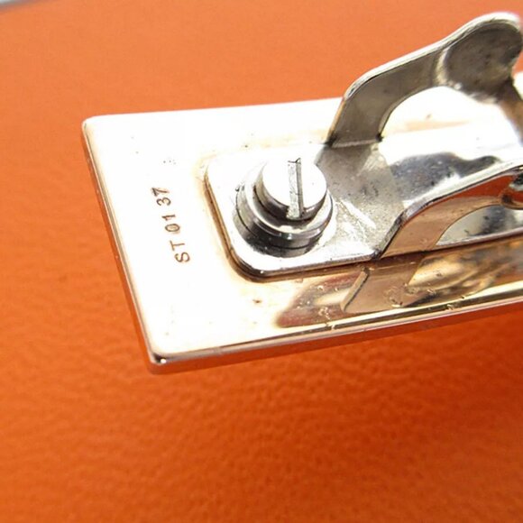 Auth HERMES Barrette Hair Clip Pink Gold/Silver/Black metal/enamel s0157i - Picture 8 of 8